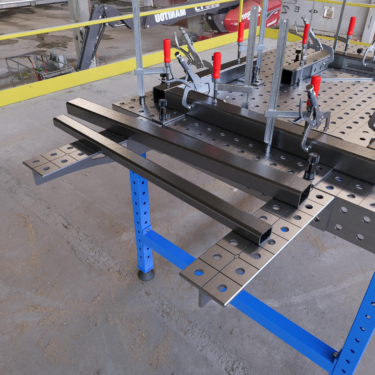 Hitsauspöydän jatke 400x100x100 6 mm