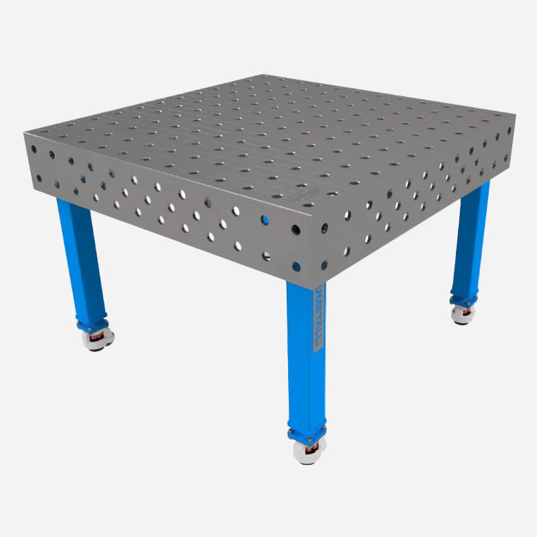 Welding Table PRO 10 1200x1200 Grid 100x100 Ø28 Mobile