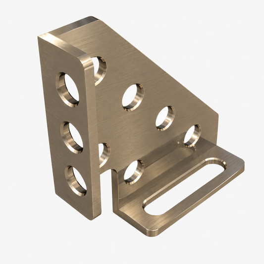 Clamping Square Left 250x250x60 Ø28 10 mm