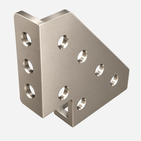 Clamping Square Right 250x250x60 Ø16 10 mm