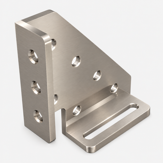 Clamping Square Left 250x250x60 Ø16 10 mm