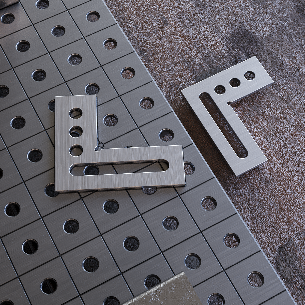 Platt Fyrkant 150x125 6 mm