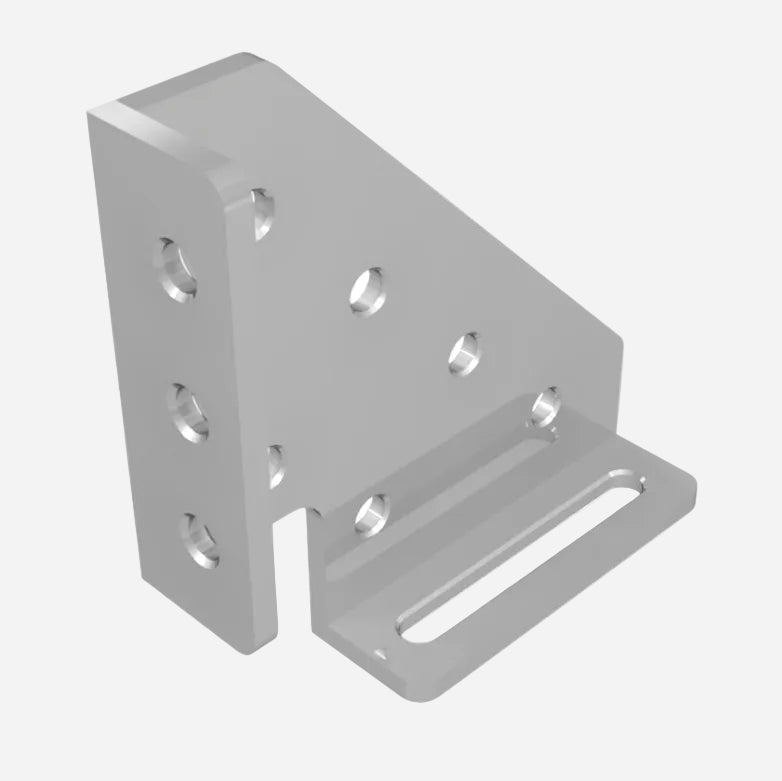 Clamping Square Left 250x250x60 10 mm Ø16