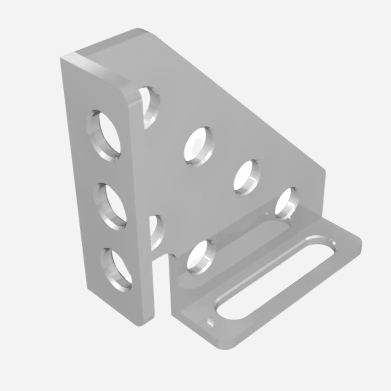 Clamping Square Left 250x250x60 10 mm Ø28