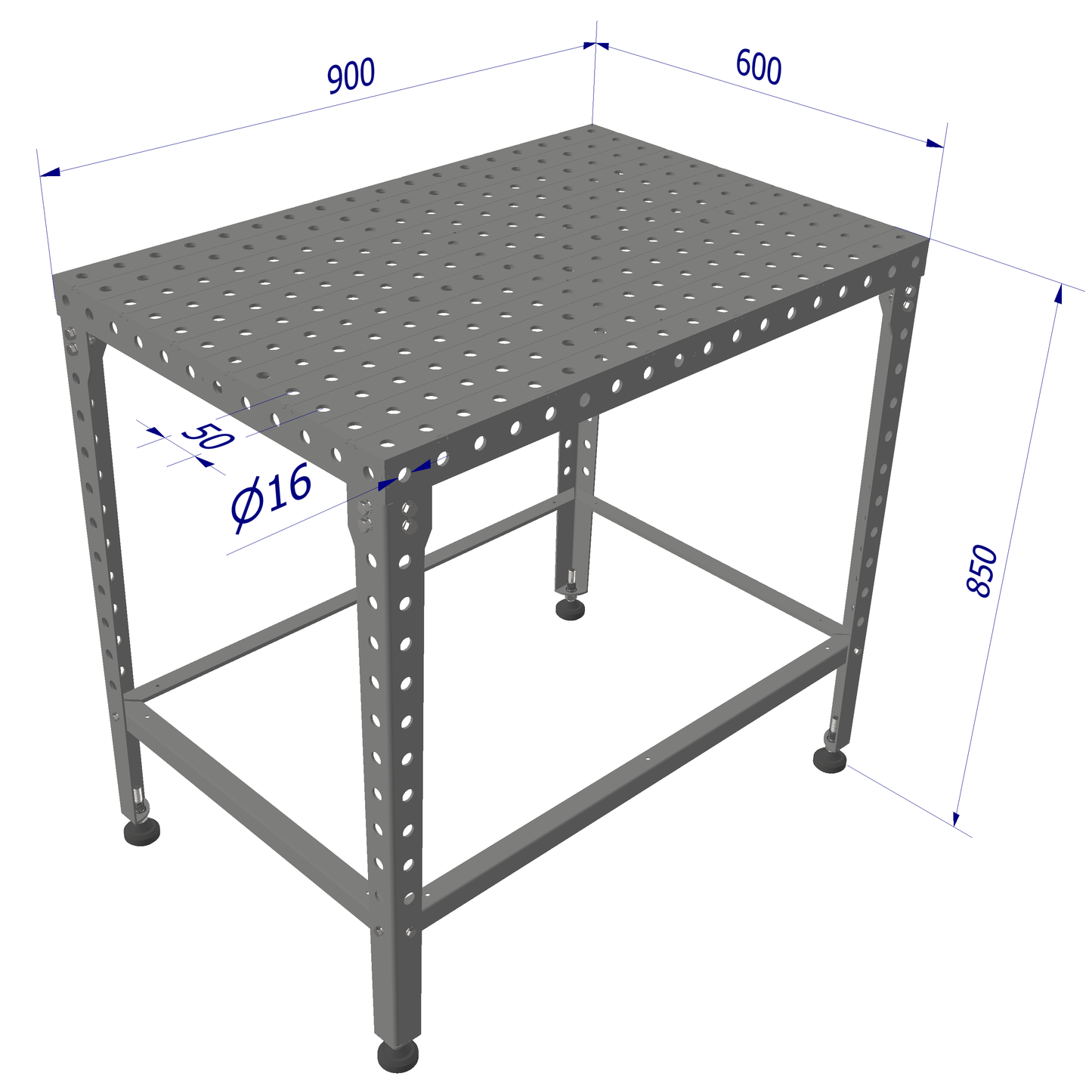 Monipuolinen Työpenkki Umetalli HobbyPlat 3D