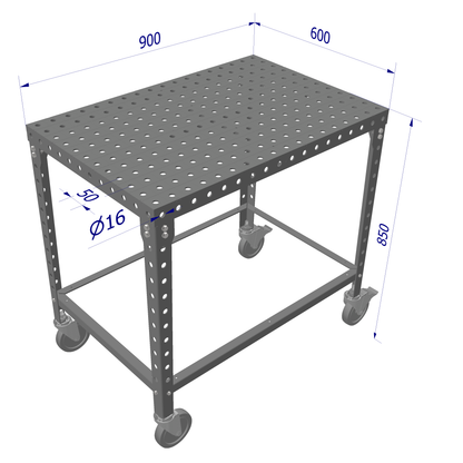 Monipuolinen Työpenkki Umetalli HobbyPlat 3D Mobile