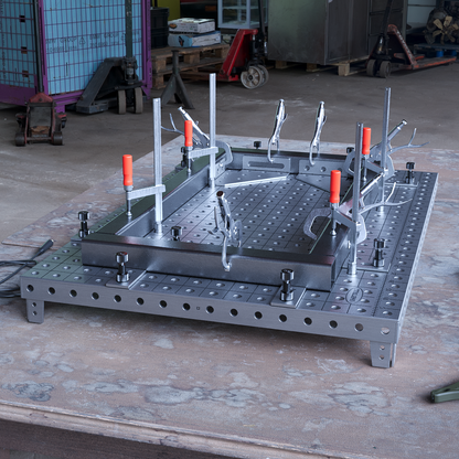 Welding Table Top MasterPlat MAX 1200x800 with Corner Brackets