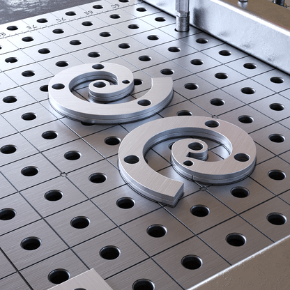 Template for bending metal items 01