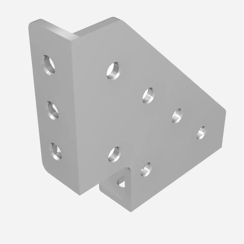 Clamping Square Right 250x250x60 10 mm Ø16