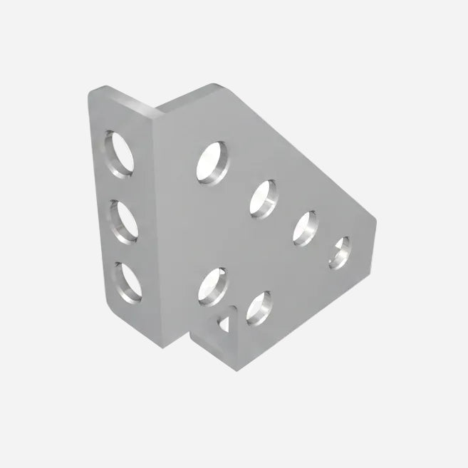 Clamping Square Right 250x250x60 10 mm Ø28